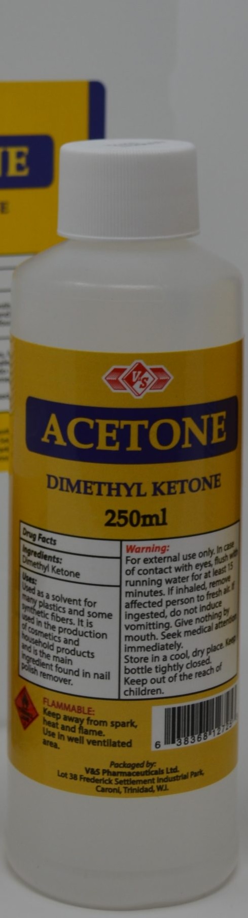 Acetone V&S 250mL