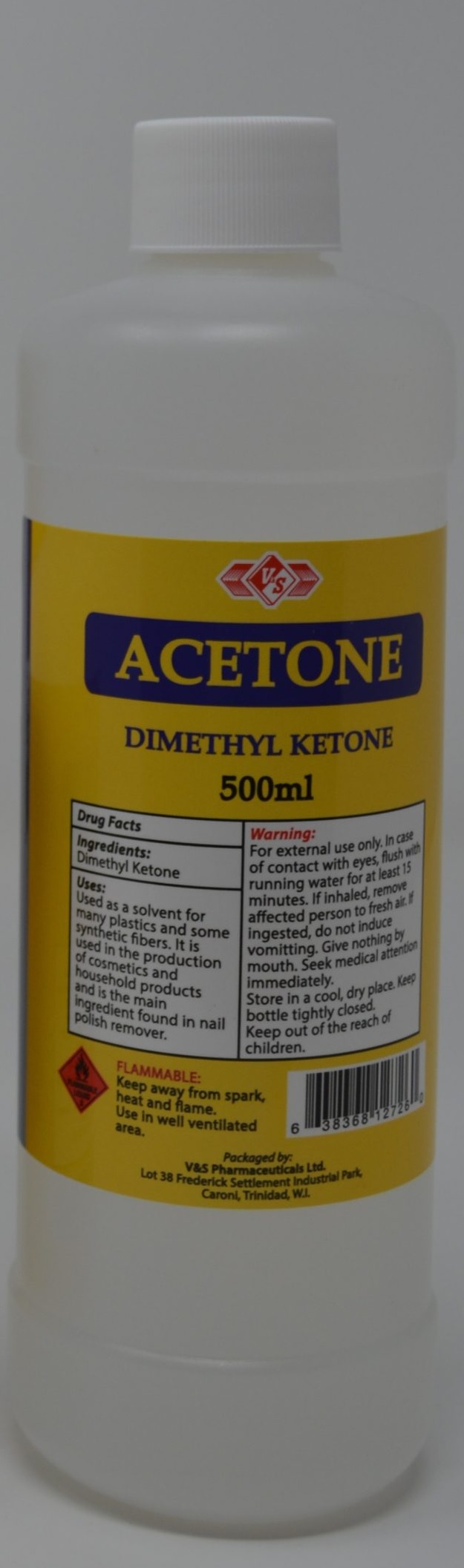 Acetone V&S 500mL