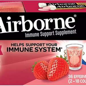 Airborne Strawberry 36 tablets/box Very Berry