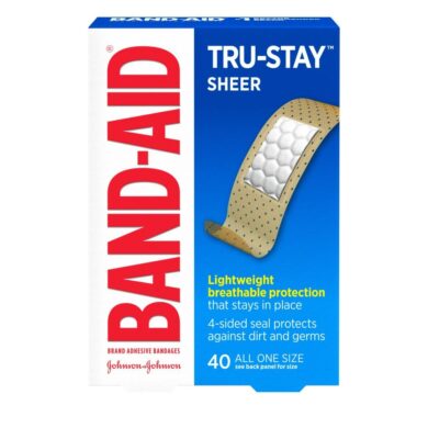 Band-Aid Tru-Stay Sheer 40 Pcs