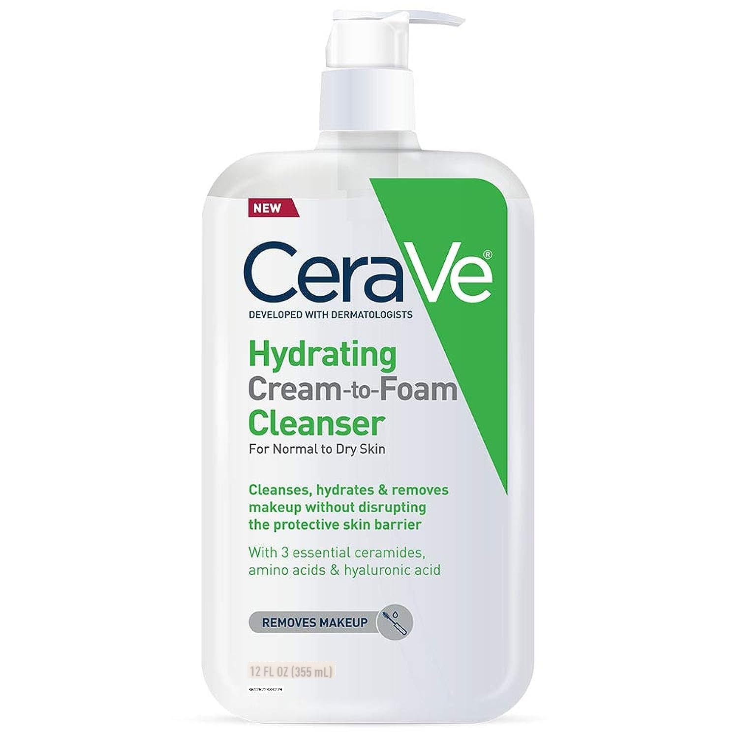 CeraVe Hydrating Cream-to-Foam Cleanser 12floz