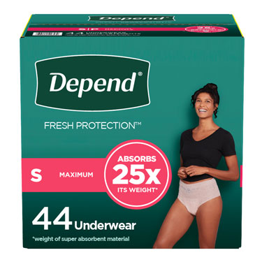 Depend Women Disposable Underwear Small