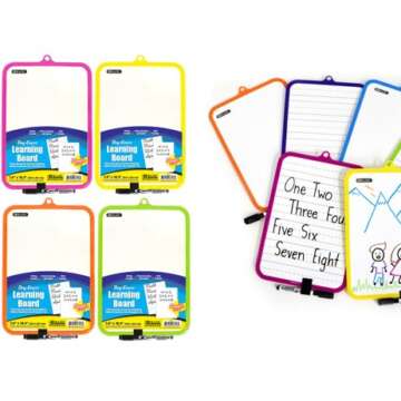 Dry Erase Board with Marker (Double Sided)7" x 10"