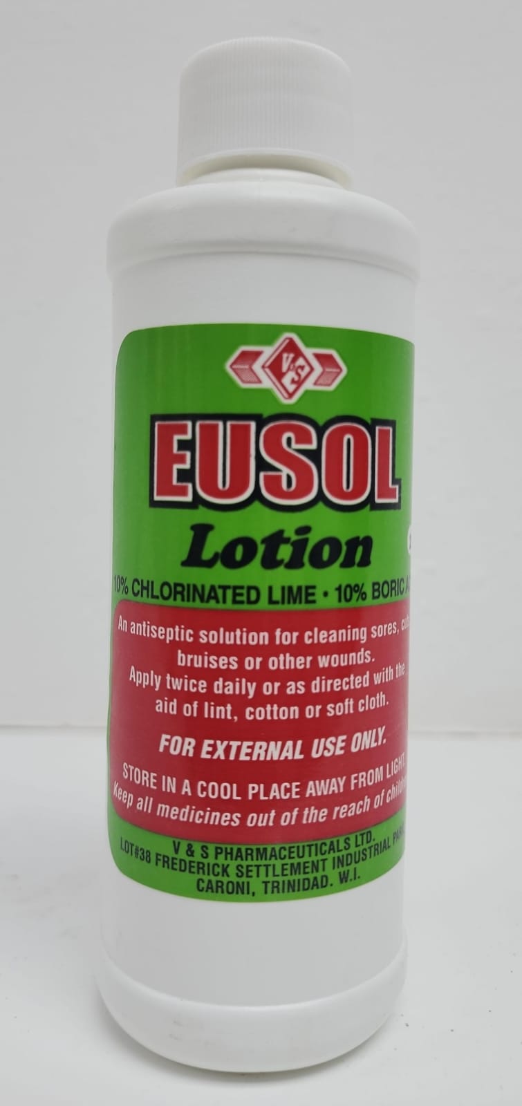 Eusol Lotion 250mL V&S 10% Chlorinated Lime