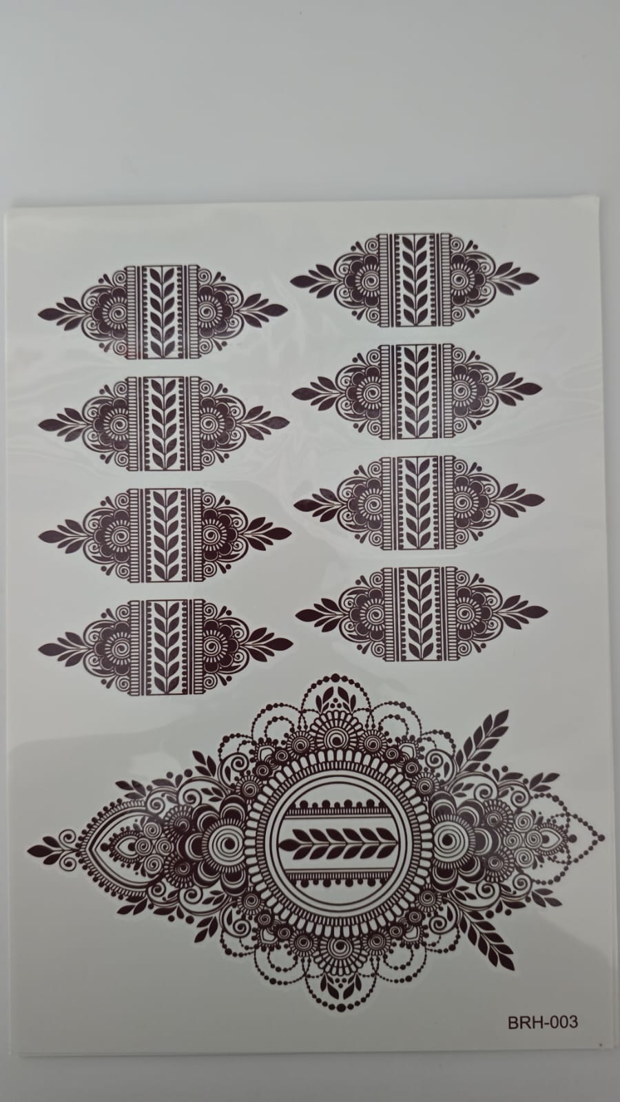 Henna Tattoo BRH-003 Brown