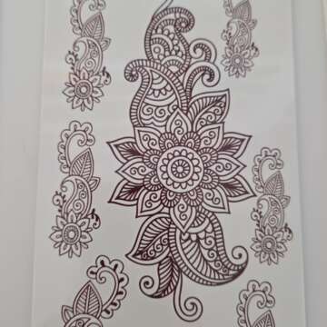Henna Tattoo Henna-02 Brown
