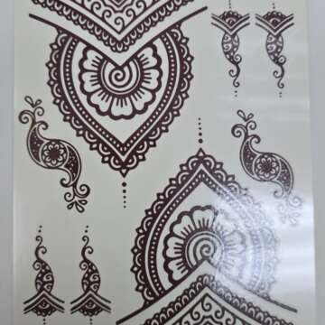 Henna Tattoo Henna-04 Brown
