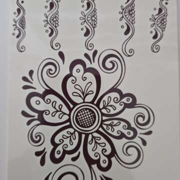 Henna Tattoo Henna-15 Brown