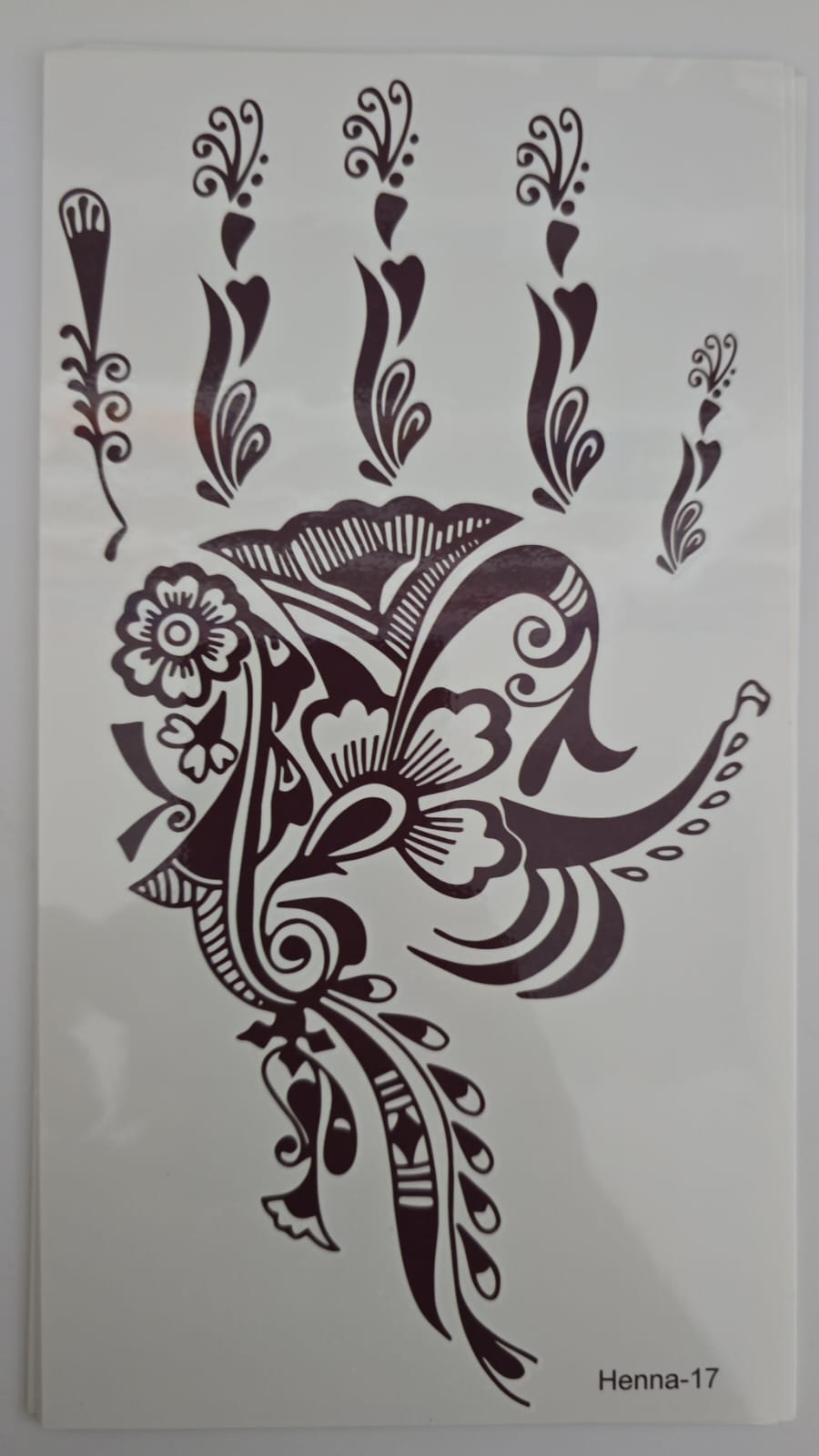 Henna Tattoo Henna-17 Brown