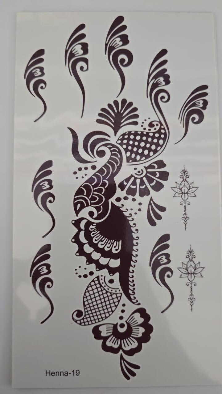 Henna Tattoo Henna-19 Brown
