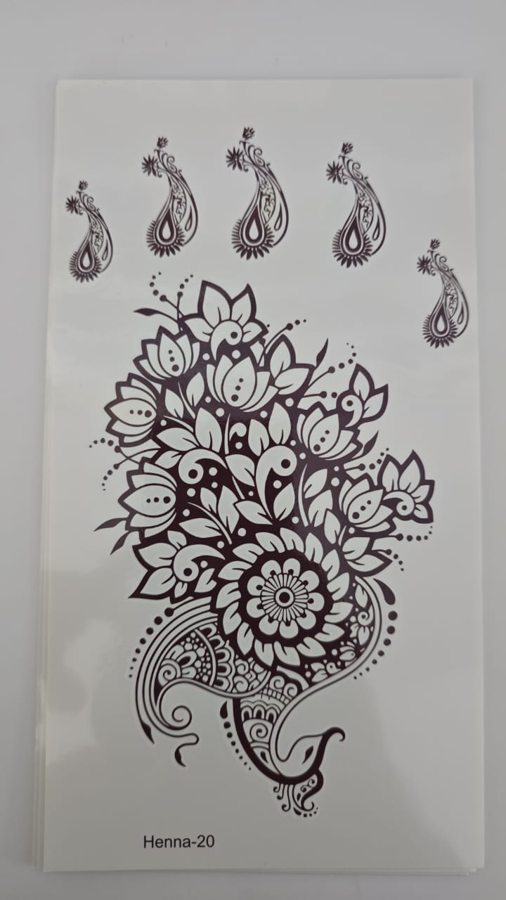 Henna Tattoo Henna-20 Brown