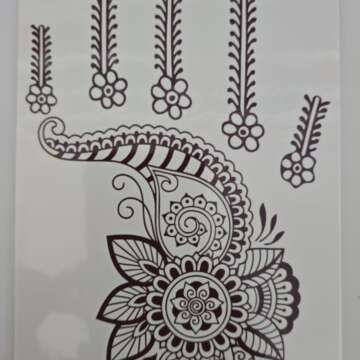 Henna Tattoo Henna-21 Brown
