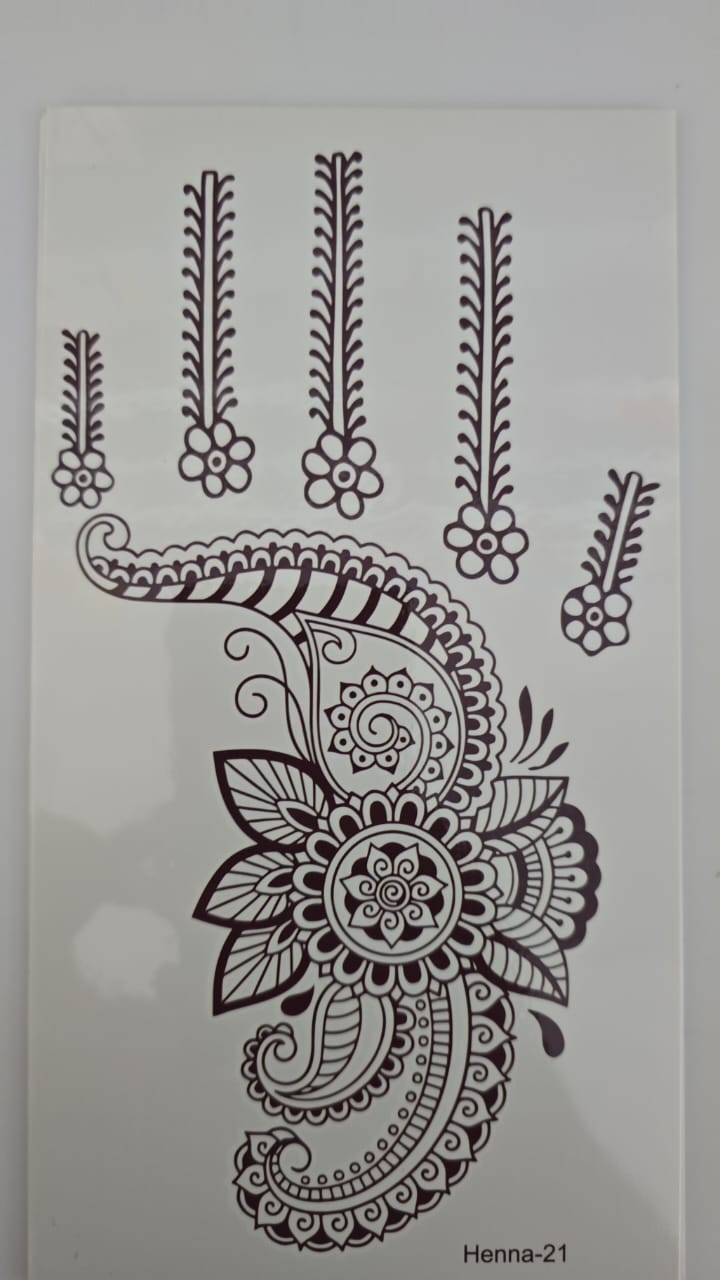 Henna Tattoo Henna-21 Brown