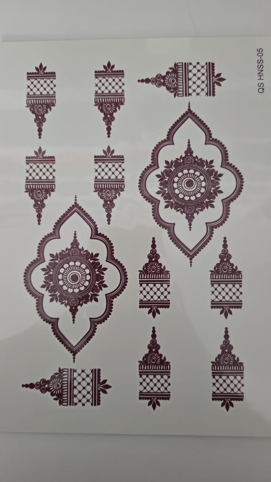 Henna tattoo QS HNSS-05 Brown