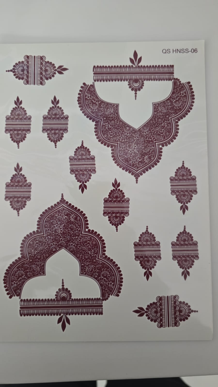 Henna Tattoo QS HNSS-06 Burgundy