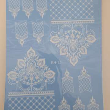 Henna Tattoo WBH-12 white
