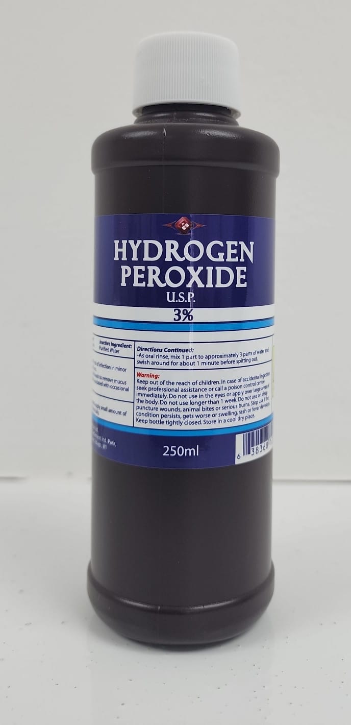 Hyfrogen Peroixde 3% 250mL V&S