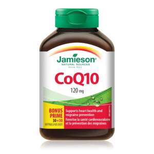 Jamieson CoQ10 120mg 30+30 Soft Gels