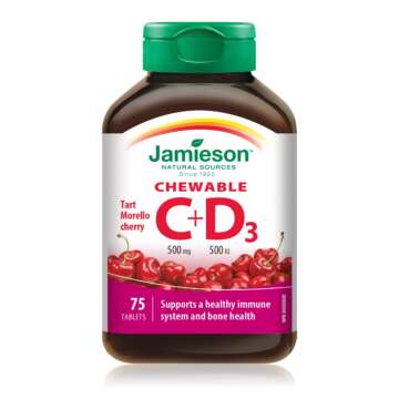 Jamieson C+D Chewable 75 Tablets
