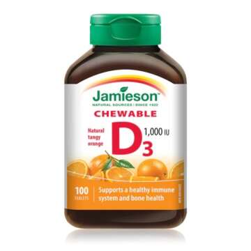 Jamieson D3 1000IU ChewableTablets