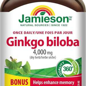 Jamieson Ginkgo Biloba 4000mg 60+30 capsules.