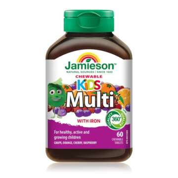 Jamieson Kids Chewable with Iron 60 Tablets