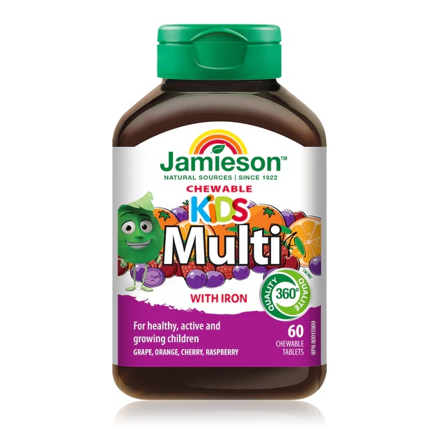 Jamieson Kids Chewable with Iron 60 Tablets