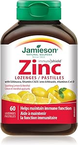 Jamieson Zinc Lozenges Lemon & Menthol 60 CT