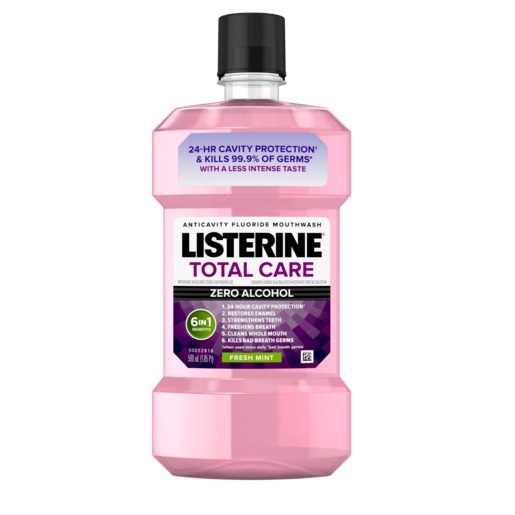 Listernine Total Care Zero Alcohol 500mL Fresh