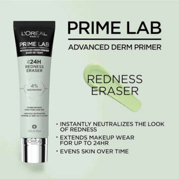 L'Oreal Paris 24hr Lab Primer Redness Eraser 1floz