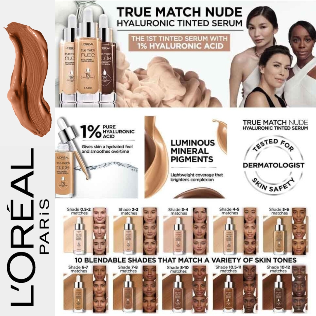 L'Oreal True Match Hyaluronic Tinted Serum 4-5
