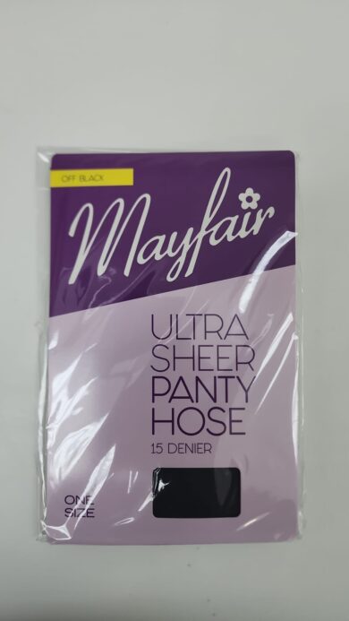 Mayfair Panty Hose One Size Off Black