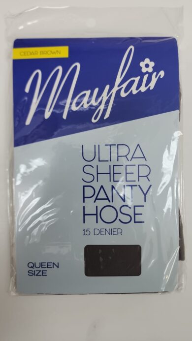 Mayfair Panty Hose Queen Size Cedar Brown