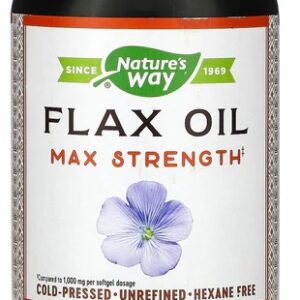 Nature Way Flax Oil 2600mg/serving, 200 capsules