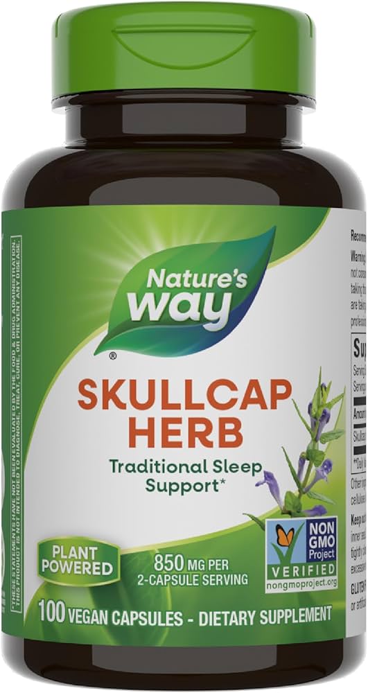 Nature Way Skullcap Herb 850mg 100 capsules