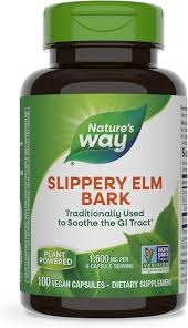Nature Way Slippery Elm Bark 100 Vegan Capsules