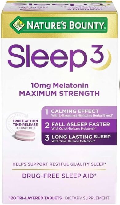 Nature's Bounty Sleep 3 Melatonin 10mg