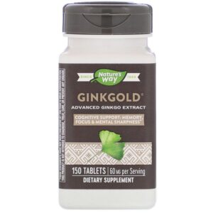 Natures Way Ginkgold 150ct -Advanced Ginko Extract