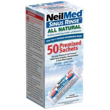 NeilMed Sinus Rinse All Natural 50 Premix Packets