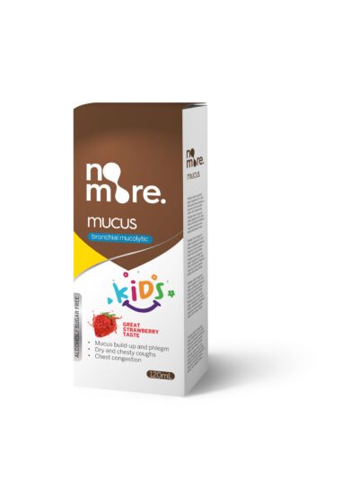 NOMORE Mucus Kids 120ml Strawberry Flavored syrup