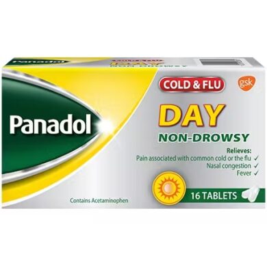Panadol Cold and Flu Day Non-Dowsy 16 Tablets