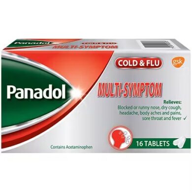 Panadol Multi-symptom Cold and Flu. 16 Tablets/Box