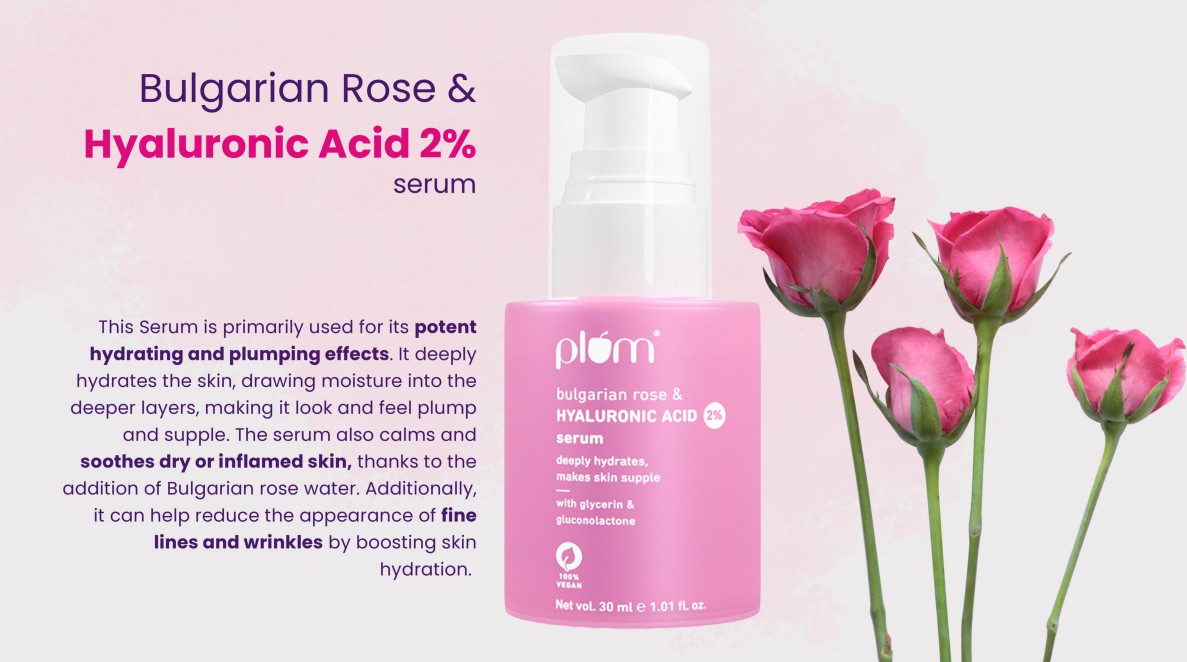 Plum Bulgarian Rose & Hyaluronic Acid 2% Serum