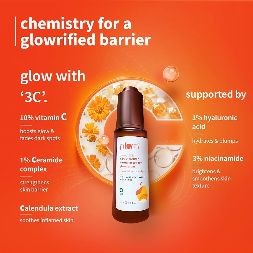 Plum Calendula & 10% Vitamin C Barrier Glow Serum