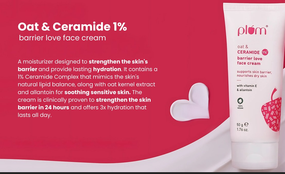 Plum Oat & Ceramide 1% Barrier Love Face Cream