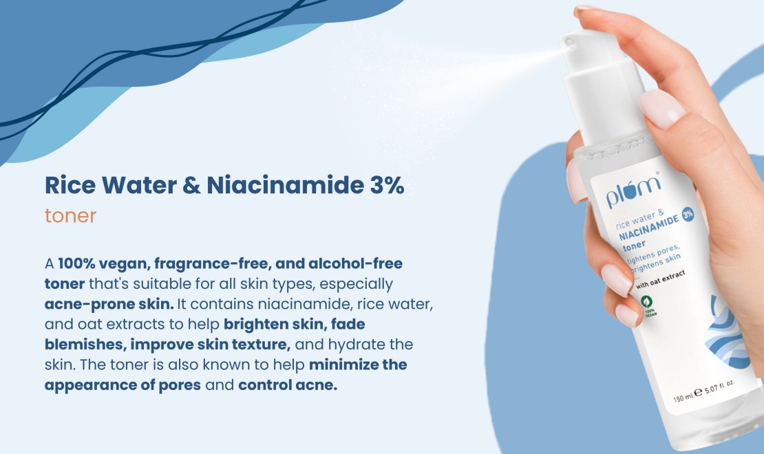 Plum Rice Water & Niacinamide 3% Toner