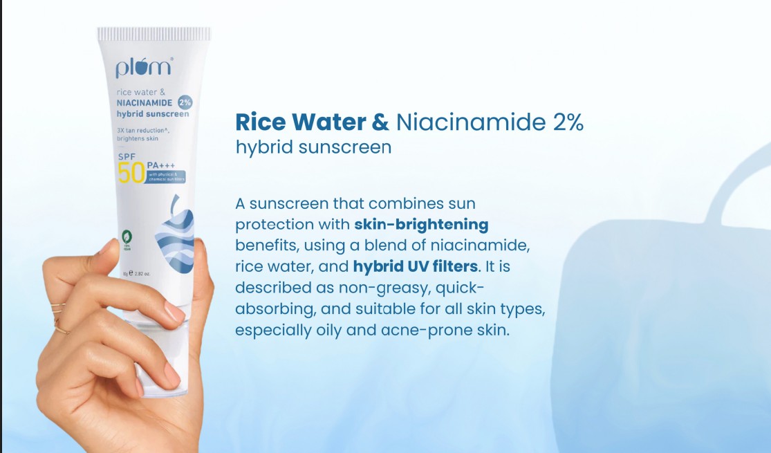 Plum Rice Water Sunscreen