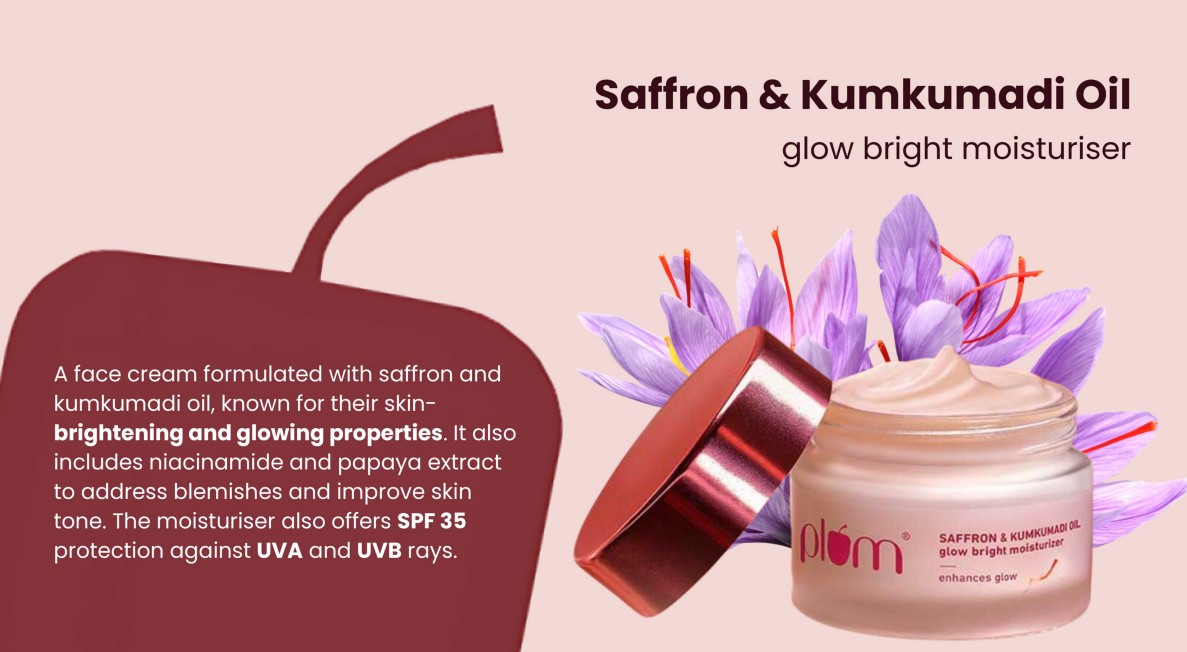 Plum Saffron & Kumkumadi Oil Moisturiser
