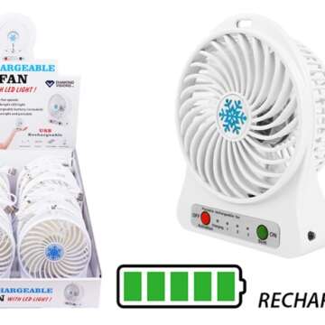 Rechargeable Portable Fan