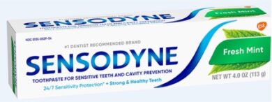 Sensodyne Fresh Mint. 4Oz